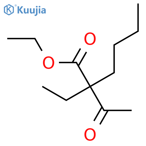 Hexanoic acid, 2-acetyl-2-ethyl-, ethyl ester structure