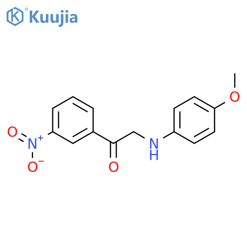 2-((4-Methoxyphenyl)amino)-1-(3-nitrophenyl)ethanone structure