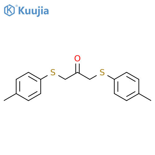 1,3-bis[(4-methylphenyl)sulfanyl]propan-2-one structure