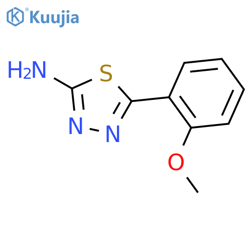 5-(2-Methoxy-phenyl)-[1,3,4]thiadiazol-2-ylamine structure
