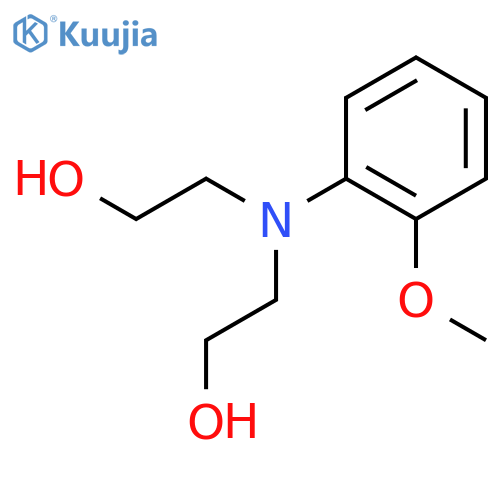 Ethanol,2,2'-[(2-methoxyphenyl)imino]bis- structure