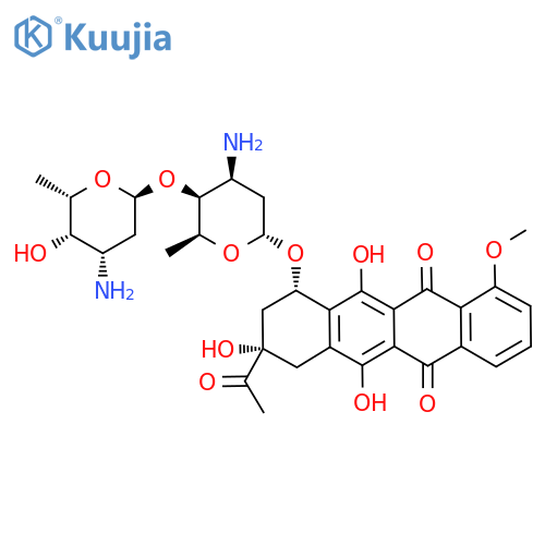 (7S,9S)-9-Acetyl-7-[(2R,4S,5S,6S)-4-amino-5-[(2S,4S,5S,6S)-4-amino-5-hydroxy-6-methyloxan-2-yl]oxy-6-methyloxan-2-yl]oxy-6,9,11-trihydroxy-4-methoxy-8,10-dihydro-7H-tetracene-5,12-dione structure