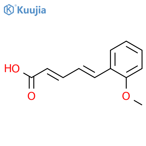 2,4-Pentadienoic acid, 5-(2-methoxyphenyl)-, (E,E)- structure