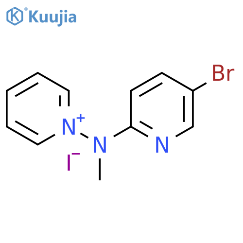 Pyridinium, 1-[(5-bromo-2-pyridinyl)methylamino]-, iodide (1:1) structure