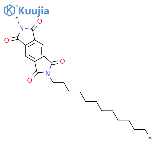 Poly[(5,7-dihydro-1,3,5,7-tetraoxobenzo[1,2-c:4,5-c']dipyrrole-2,6(1H,3H)-diyl)-1,12-dodecanediyl] structure
