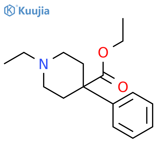 Ethyl 1-Ethyl-4-phenylpiperidine-4-carboxylate structure