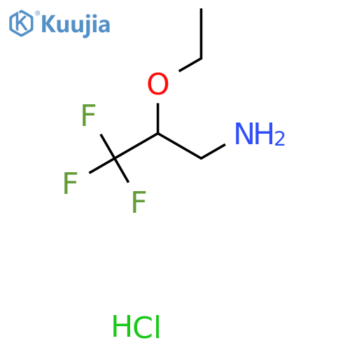 2-Ethoxy-3,3,3-trifluoropropan-1-amine;hydrochloride structure