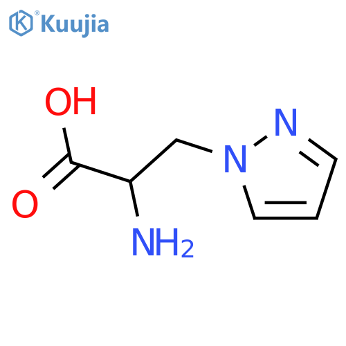 2-amino-3-(1H-pyrazol-1-yl)propanoic acid structure