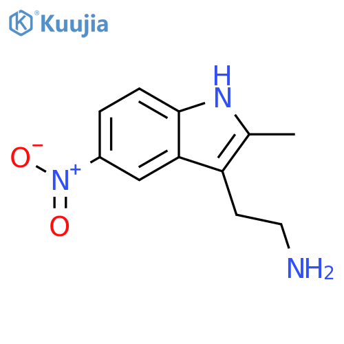 1H-Indole-3-ethanamine,2-methyl-5-nitro- structure