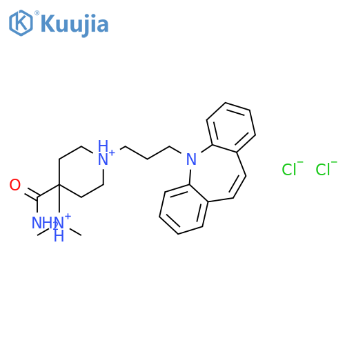 4-Piperidinecarboxamide,1-[3-(5H-dibenz[b,f]azepin-5-yl)propyl]-4-(dimethylamino)-, hydrochloride (1:2) structure