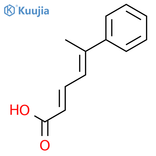 2,4-Hexadienoic acid, 5-phenyl-, (Z,E)- structure