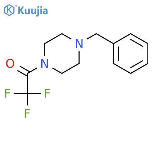 1-(4-benzylpiperazin-1-yl)-2,2,2-trifluoroethan-1-one structure
