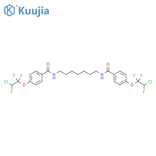 Benzamide, N,N'-1,7-heptanediylbis[4-(2-chloro-1,1,2-trifluoroethoxy)- structure