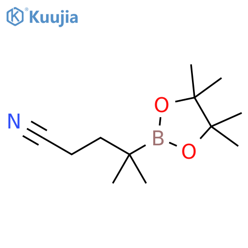 γ,γ,4,4,5,5-Hexamethyl-1,3,2-dioxaborolane-2-butanenitrile structure