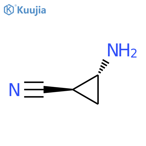 Cyclopropanecarbonitrile, 2-amino-, (1R,2R)- structure