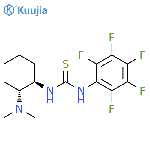 1-((1R,2R)-2-(Dimethylamino)cyclohexyl)-3-(perfluorophenyl)thiourea structure