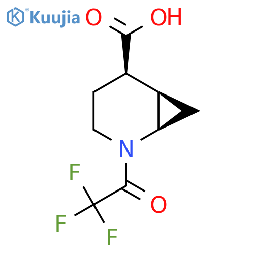 2-Azabicyclo[4.1.0]heptane-5-carboxylic acid, 2-(2,2,2-trifluoroacetyl)-, (1R,5R,6R)-  structure