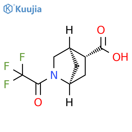 (1S,4R,5R)-2-(2,2,2-Trifluoroacetyl)-2-azabicyclo[2.2.1]heptane-5-carboxylic acid structure