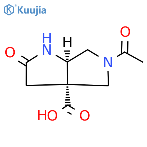 Pyrrolo[3,4-b]pyrrole-3a(1H)-carboxylic acid, 5-acetylhexahydro-2-oxo-, (3aS,6aR)- structure