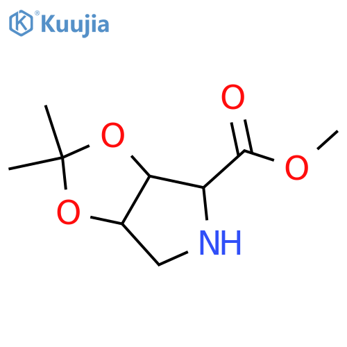 methyl 2,2-dimethyl-hexahydro-1,3dioxolo4,5-cpyrrole-4-carboxylate structure