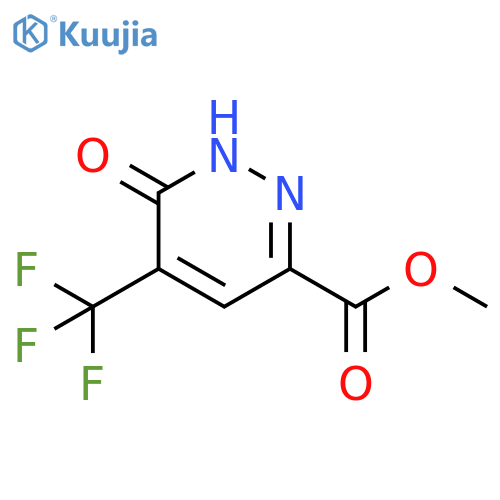 6-Oxo-5-trifluoromethyl-1,6-dihydro-pyridazine-3-carboxylic acid methyl ester structure