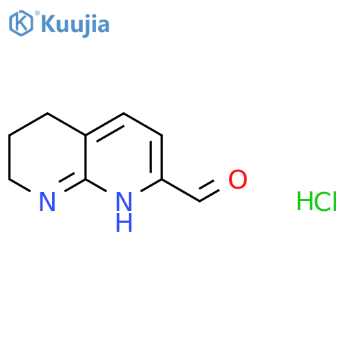 5,6,7,8-Tetrahydro-1,8-naphthyridine-2-carbaldehyde hydrochloride structure
