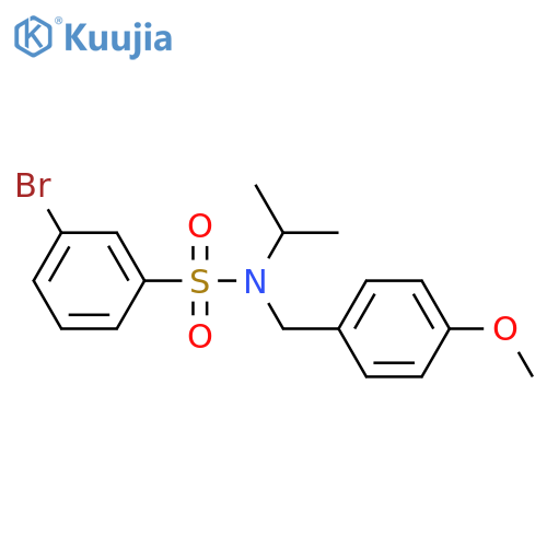 3-Bromo-N-isopropyl-N-(4-methoxybenzyl)benzenesulfonamide structure