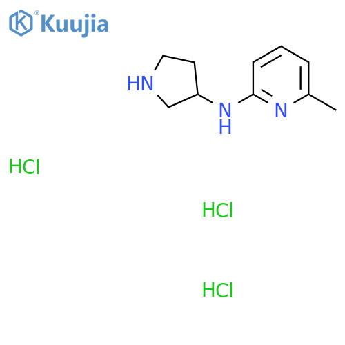 6-Methyl-N-(pyrrolidin-3-yl)pyridin-2-amine trihydrochloride structure