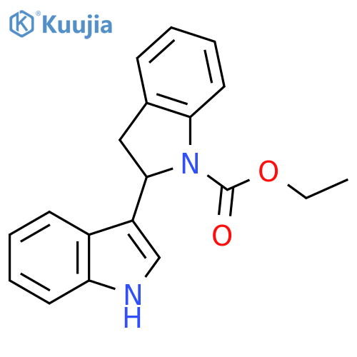 [2,3'-Bi-1H-indole]-1-carboxylic acid, 2,3-dihydro-, ethyl ester structure