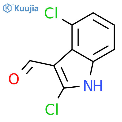 2,4-dichloro-1H-indole-3-carbaldehyde structure