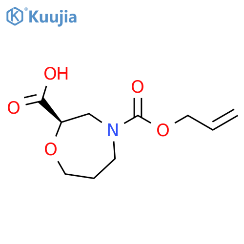 4-(2-Propen-1-yl) (2R)-tetrahydro-1,4-oxazepine-2,4(5H)-dicarboxylate structure
