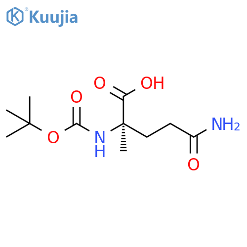 N2-[(1,1-Dimethylethoxy)carbonyl]-2-methyl-D-glutamine structure