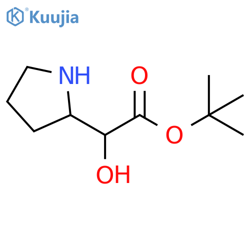 1,1-Dimethylethyl α-hydroxy-2-pyrrolidineacetate structure