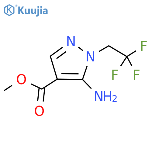 methyl 5-amino-1-(2,2,2-trifluoroethyl)-1H-pyrazole-4-carboxylate structure