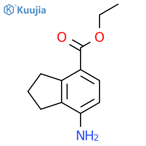 ethyl 7-amino-2,3-dihydro-1H-indene-4-carboxylate structure