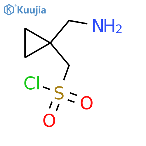 1-(aminomethyl)cyclopropylmethanesulfonyl chloride structure