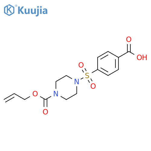 1-(2-Propen-1-yl) 4-[(4-carboxyphenyl)sulfonyl]-1-piperazinecarboxylate structure