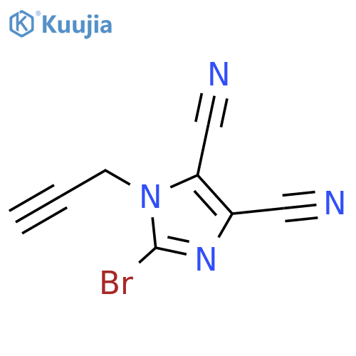 2-Bromo-1-(2-propyn-1-yl)-1H-imidazole-4,5-dicarbonitrile structure