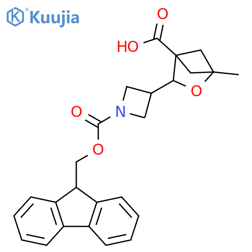 1-(9H-Fluoren-9-ylmethyl) 3-(4-carboxy-1-methyl-2-oxabicyclo[2.1.1]hex-3-yl)-1-azetidinecarboxylate structure
