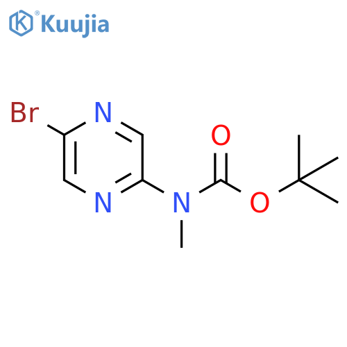 1,1-Dimethylethyl N-(5-bromo-2-pyrazinyl)-N-methylcarbamate structure