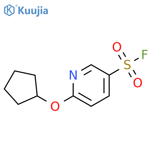 6-(Cyclopentyloxy)-3-pyridinesulfonyl fluoride structure