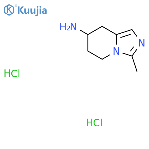 3-methyl-5H,6H,7H,8H-imidazo[1,5-a]pyridin-7-amine dihydrochloride structure