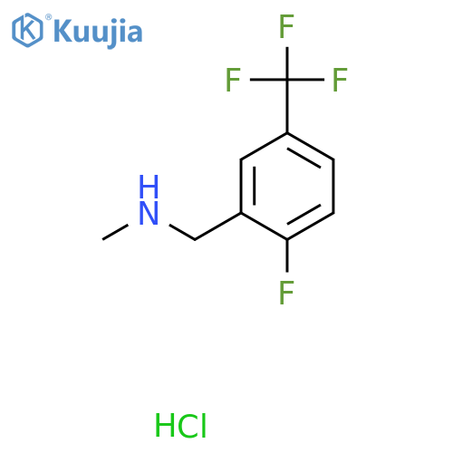 {2-fluoro-5-(trifluoromethyl)phenylmethyl}(methyl)amine hydrochloride structure