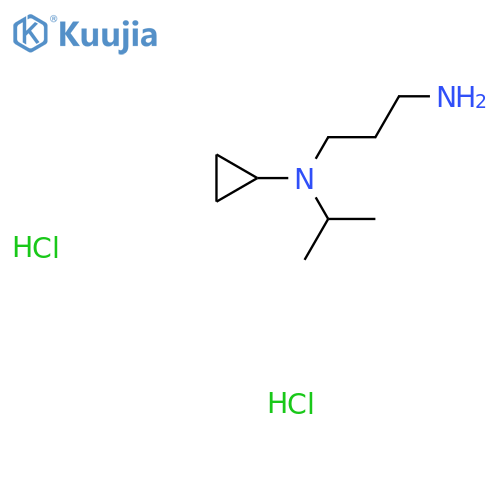 N-(3-aminopropyl)-N-(propan-2-yl)cyclopropanamine dihydrochloride structure