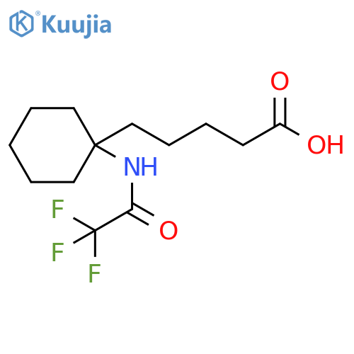 1-[(2,2,2-Trifluoroacetyl)amino]cyclohexanepentanoic acid structure