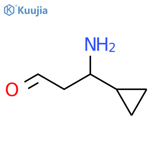 3-amino-3-cyclopropylpropanal structure