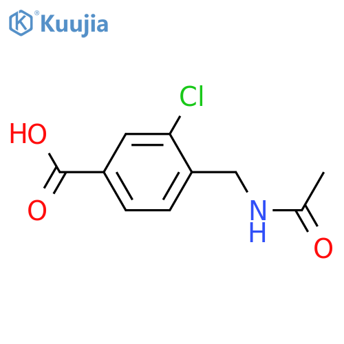 4-[(Acetylamino)methyl]-3-chlorobenzoic acid structure