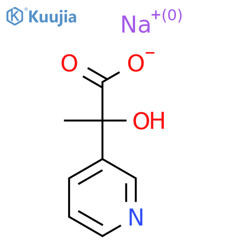 Sodium 2-hydroxy-2-(pyridin-3-yl)propanoate structure