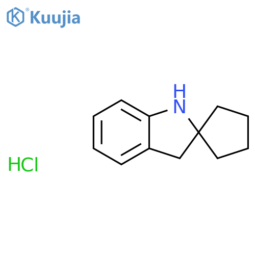 1',3'-dihydrospirocyclopentane-1,2'-indole hydrochloride structure