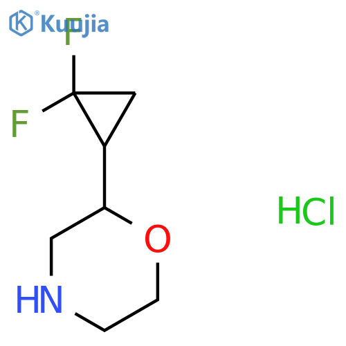 2-(2,2-Difluorocyclopropyl)morpholine hydrochloride structure